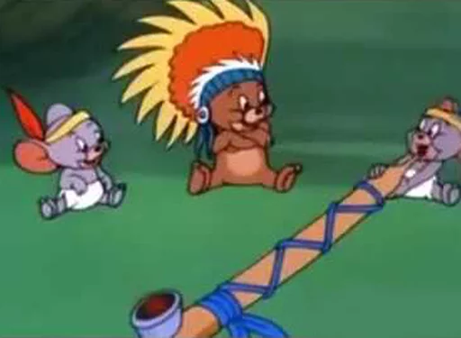 🍁 Стикер «dope Tom & Jerry» для Telegram