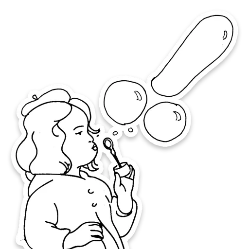 😆 Стикер «Drawing» для Telegram