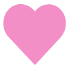 ❤️ Эмодзи «Розовые буквы и значки» для Telegram