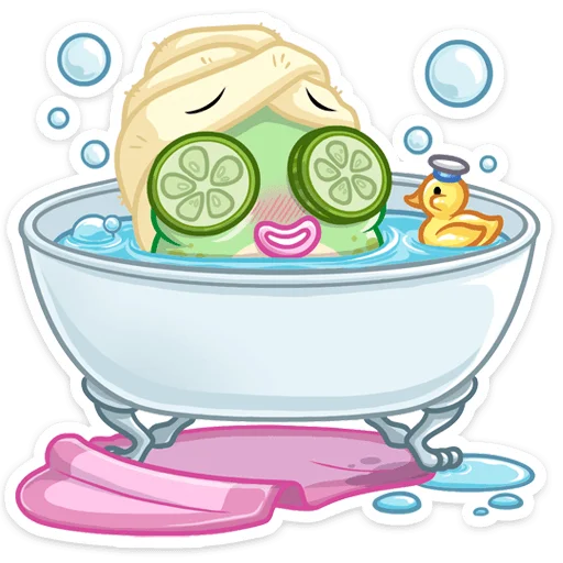 🛀 Стикер «Дотти» для Telegram