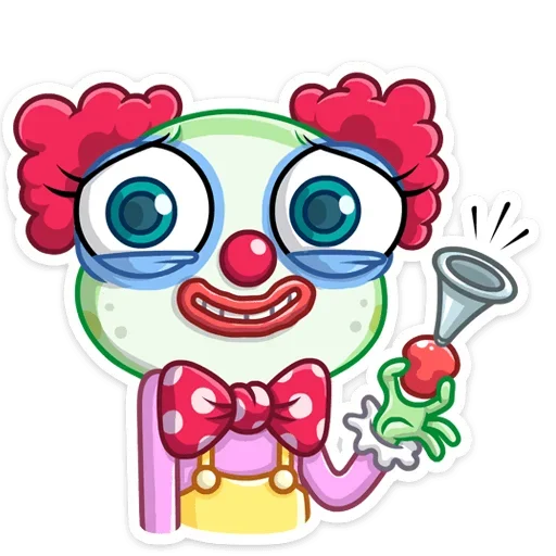 🤡 Стикер «Лягушка Дотти, может, и зелёная, но это совсем не» для Telegram