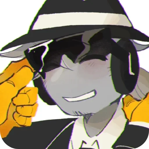 ☺️ Стикер «Double Fedora» для Telegram