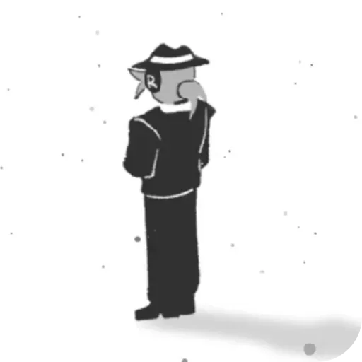 😭 Стикер «Double Fedora» для Telegram
