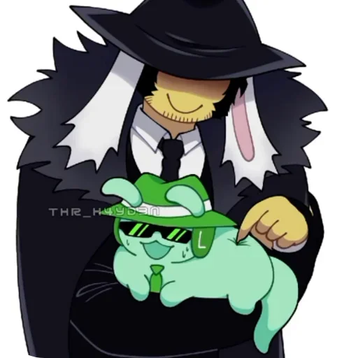 💕 Стикер «Double Fedora» для Telegram