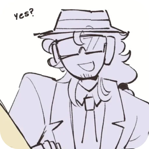 ❓ Стикер «Double Fedora» для Telegram