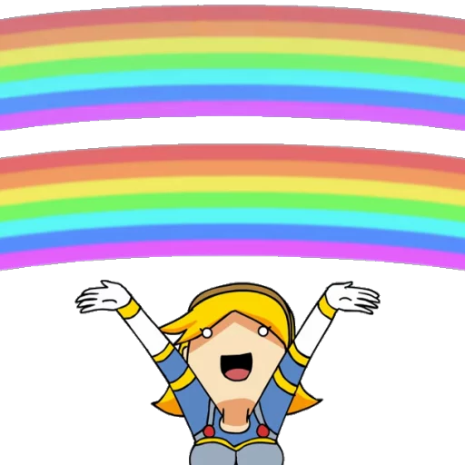 ☄ Стикер «Double Rainbow» для Telegram
