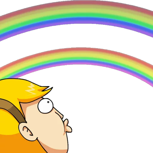 😮 Стикер «Double Rainbow» для Telegram