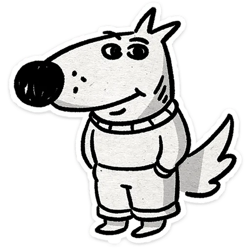 🙂 Стикер «Пёс» для Telegram