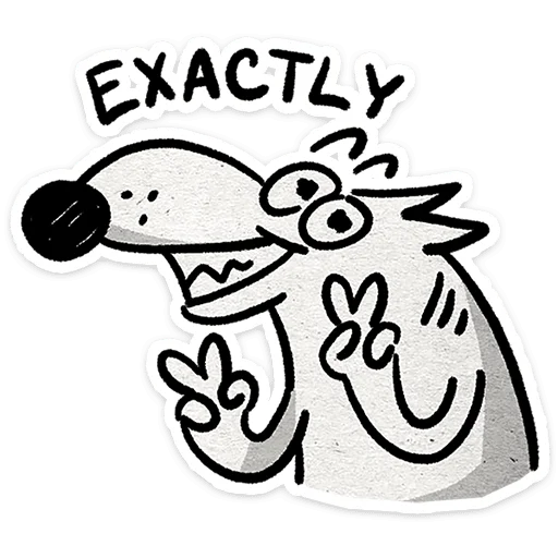 😉 Стикер «Пёс» для Telegram