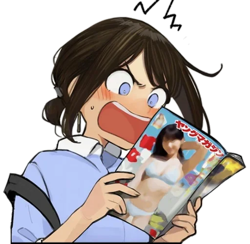😳 Стикер «Ganbare Douki-chan» для Telegram