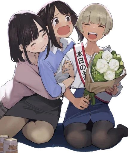 😍 Стикер «Ganbare Douki-chan» для Telegram