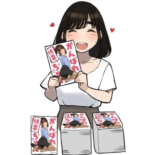 😍 Стикер «Ganbare Douki-chan» для Telegram