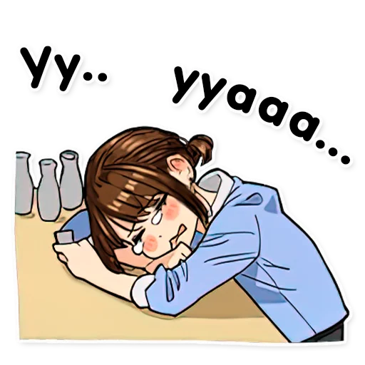 🥴 Стикер «GANBARE DOUKICHAN RU» для Telegram