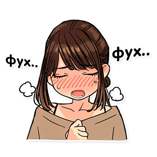 🥵 Стикер «GANBARE DOUKICHAN RU» для Telegram