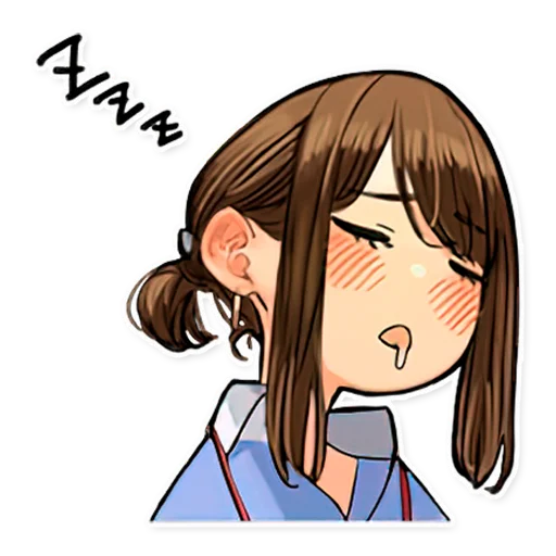😴 Стикер «GANBARE DOUKICHAN RU» для Telegram