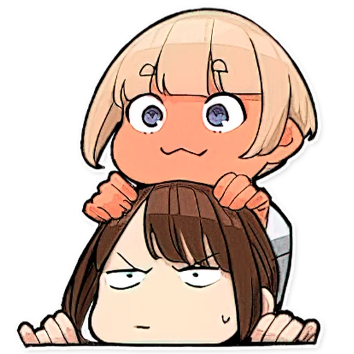 🍆 Стикер «DOUKICHAN TO NAKAMATACHI» для Telegram