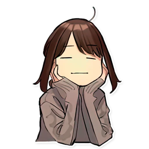 ☺️ Стикер «DOUKICHAN TO NAKAMATACHI» для Telegram