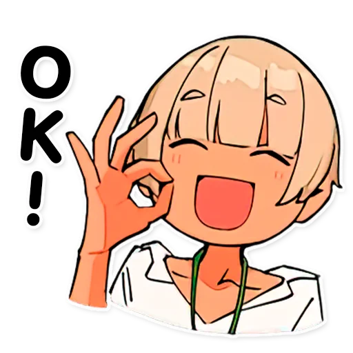 👌 Стикер «DOUKICHAN TO NAKAMATACHI» для Telegram