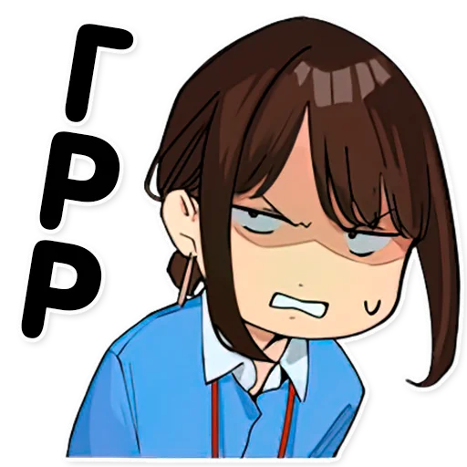 😤 Стикер «DOUKICHAN TO NAKAMATACHI» для Telegram