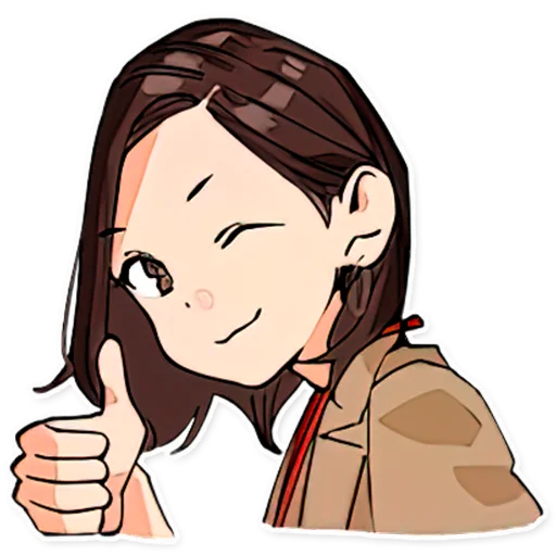 👍 Стикер «DOUKICHAN TO NAKAMATACHI» для Telegram