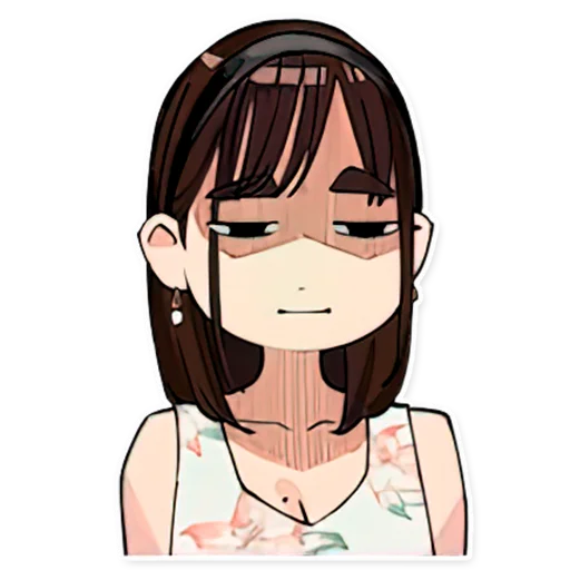 😑 Стикер «DOUKICHAN TO NAKAMATACHI» для Telegram