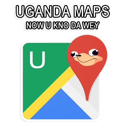 🗺 Стикер «Uganda Knuckles» для Telegram