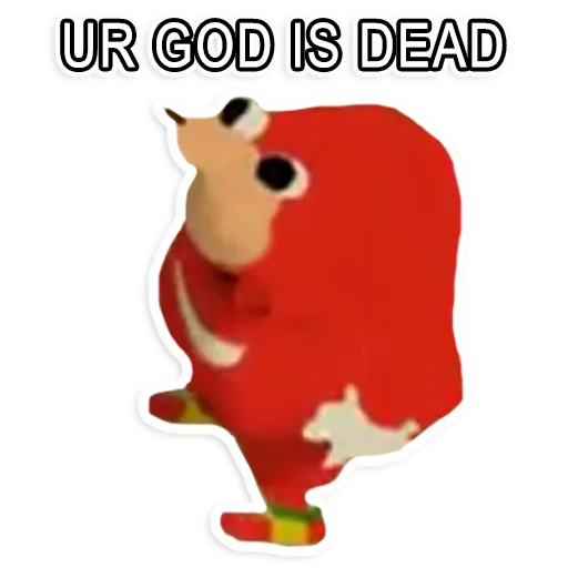 💀 Стикер «Uganda Knuckles» для Telegram