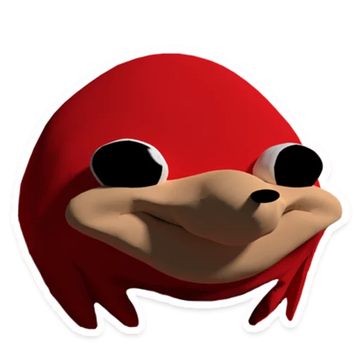 😊 Стикер «Uganda Knuckles» для Telegram