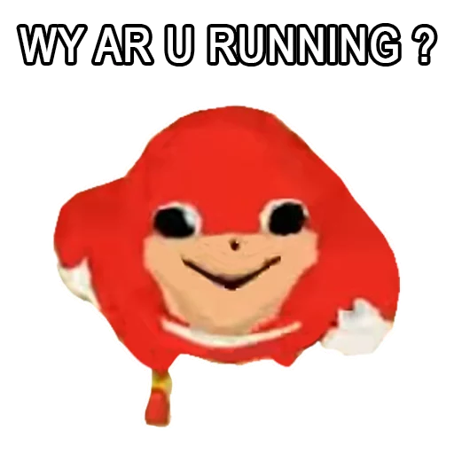 👟 Стикер «Uganda Knuckles» для Telegram