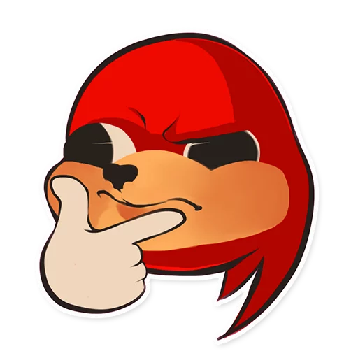 🤔 Стикер «Uganda Knuckles» для Telegram