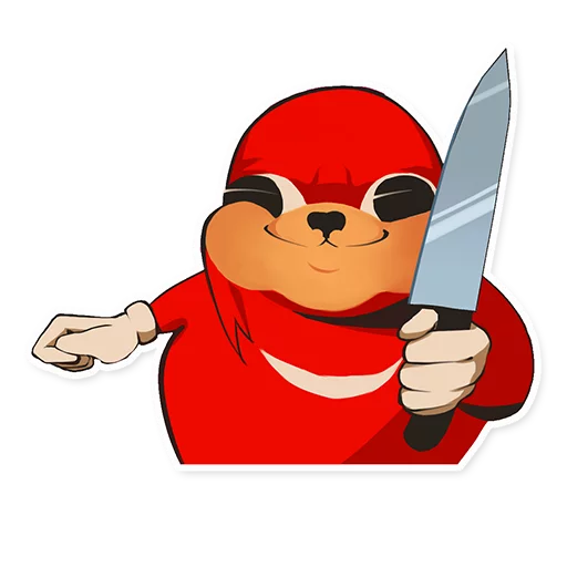 😬 Стикер «Uganda Knuckles» для Telegram