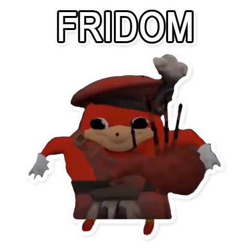 🆓 Стикер «Uganda Knuckles» для Telegram
