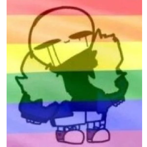 🏳️‍🌈 Стикер «Андердауны» для Telegram