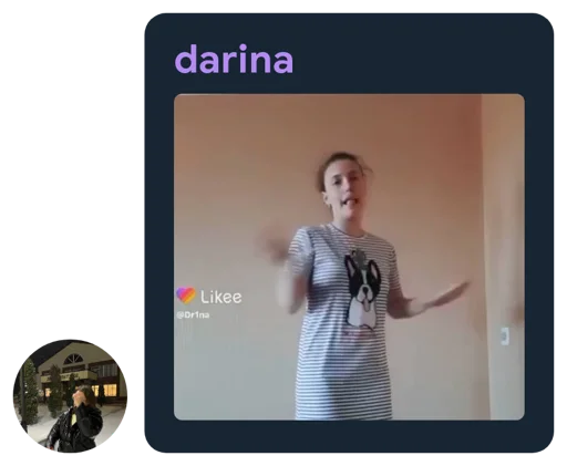 😀 Стикер «Дарина Darina dr1na» для Telegram