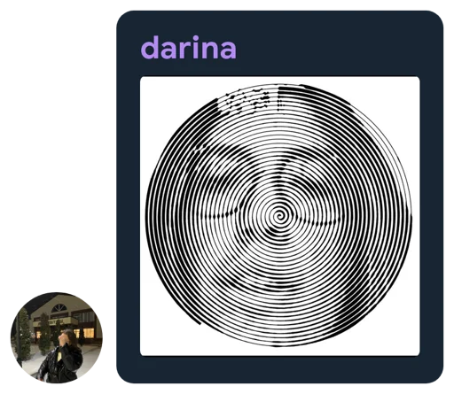 😀 Стикер «Дарина Darina dr1na» для Telegram