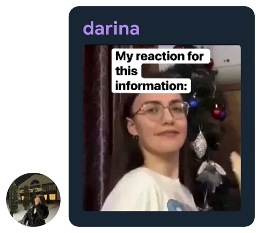 😀 Стикер «Дарина Darina dr1na» для Telegram