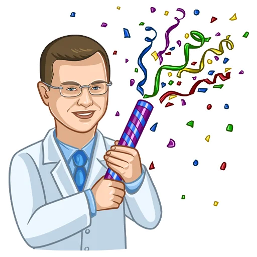🎉 Стикер «Стоматолог Рыбальченко» для Telegram