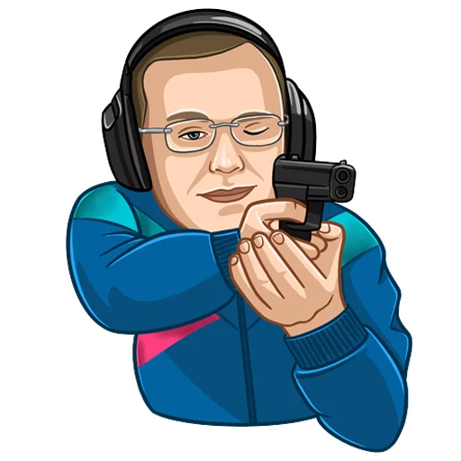 🔫 Стикер «Стоматолог Рыбальченко» для Telegram