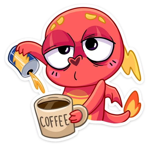☕️ Стикер «Драко» для Telegram