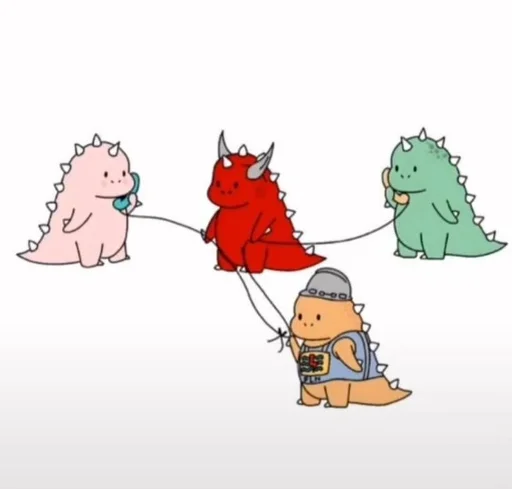 👌 Стикер «Дракончики» для Telegram