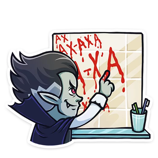 😈 Стикер «Граф Дракула Dracula» для Telegram