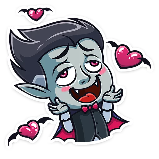 😍 Стикер «Граф Дракула Dracula» для Telegram