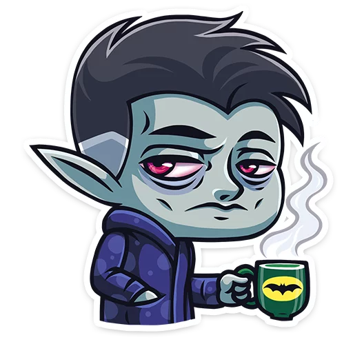 ☕ Стикер «Граф Дракула Dracula» для Telegram