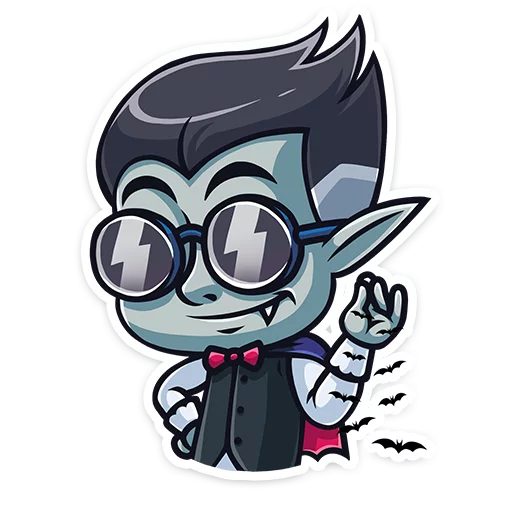 😎 Стикер «Граф Дракула Dracula» для Telegram