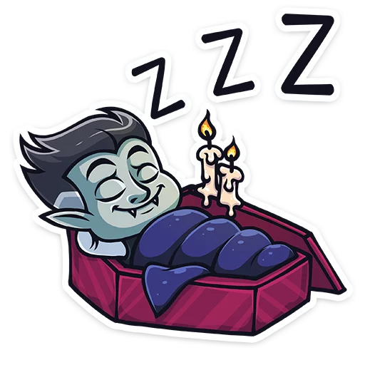 😴 Стикер «Граф Дракула Dracula» для Telegram