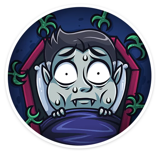 😰 Стикер «Граф Дракула Dracula» для Telegram