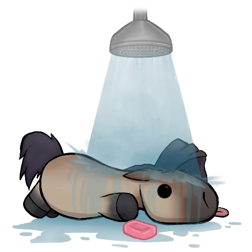 🚿 Стикер «Draft Horse Plushie» для Telegram