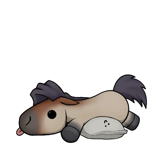 🛌 Стикер «Draft Horse Plushie» для Telegram