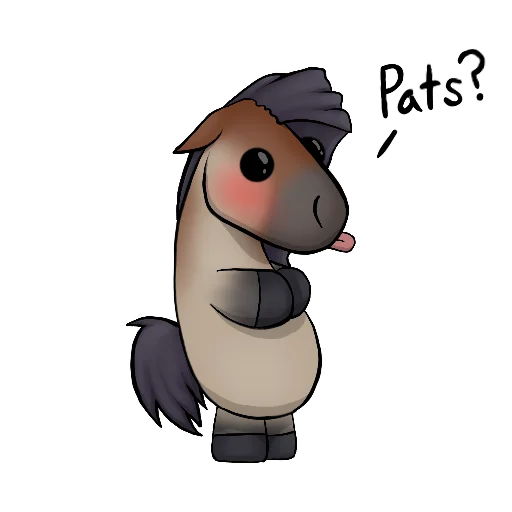 🥺 Стикер «Draft Horse Plushie» для Telegram