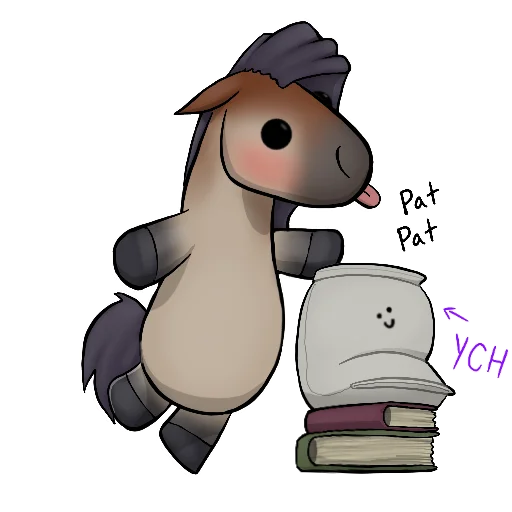 👋 Стикер «Draft Horse Plushie» для Telegram